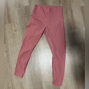 Lululemon Pink High-Waisted Leggings